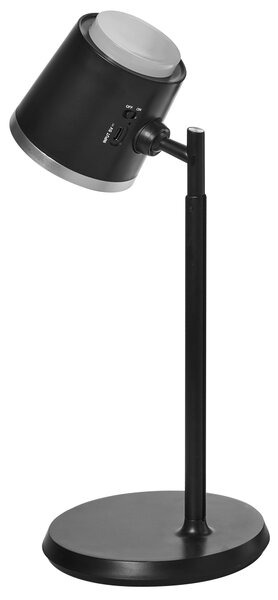 Stolná a nástenná LED lampa čierna syntetický materiál 3 režimy teploty svetla so stmievačom nastaviteľná odnímateľná kancelária