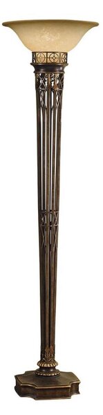 Feiss - Stojacia lampa OPERA 1xE27/100W/230V bronz/béžová