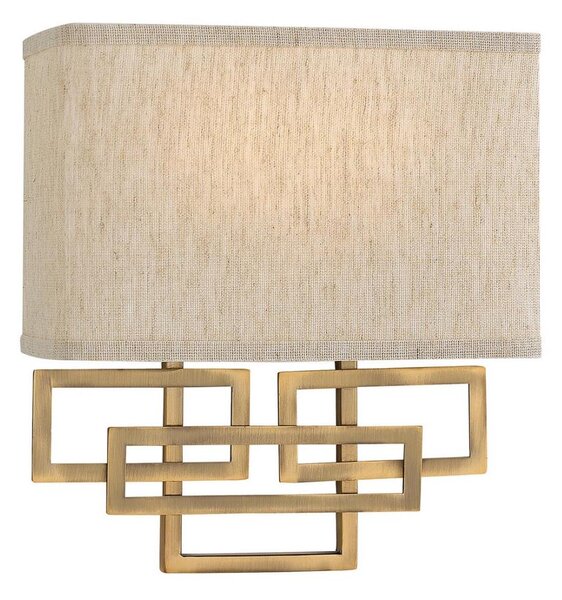 Hinkley HK-LANZA2-BR - Nástenné svietidlo LANZA 2xE14/40W/230V bronzová