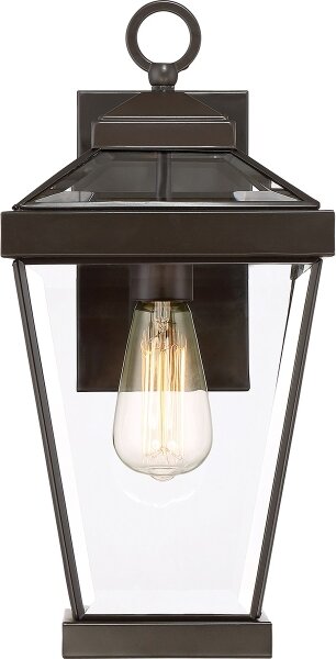 Quoizel QZ-RAVINE2-M-Vonkajšie nástenné svietidlo RAVINE 1xE27/60W/230V IP44 hnedá