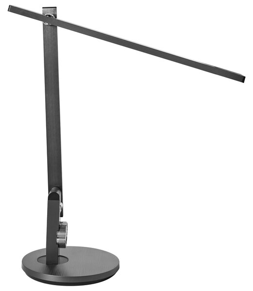 Stolná LED lampa sivá syntetický materiál 3 režimy teploty svetla so stmievačom nastaviteľná kancelária