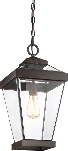 Quoizel QZ-RAVINE8-L - Vonkajší luster na reťazi RAVINE 1xE27/60W/230V IP23 hnedá