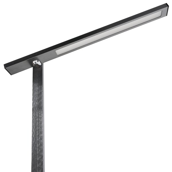 Stolná LED lampa sivá syntetický materiál 3 režimy teploty svetla so stmievačom nastaviteľná kancelária