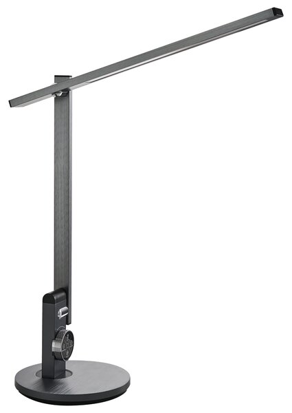 Stolná LED lampa sivá syntetický materiál 3 režimy teploty svetla so stmievačom nastaviteľná kancelária