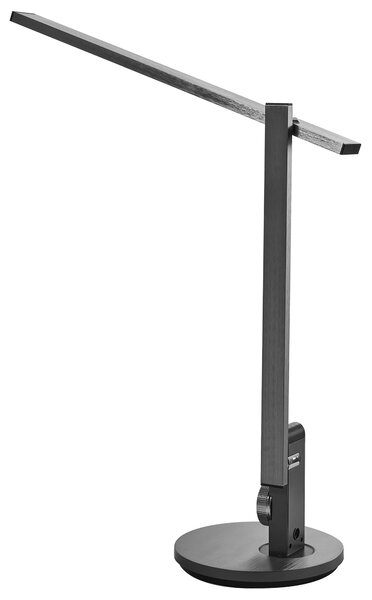 Stolná LED lampa sivá syntetický materiál 3 režimy teploty svetla so stmievačom nastaviteľná kancelária