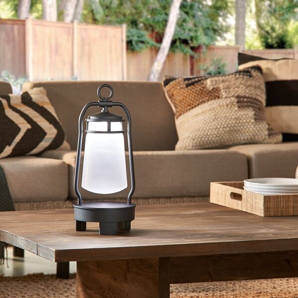 Elstead KL-LYNDON-BT-B-BK - LED Vonkajšia lampa s reproduktorom LED/3W/230V IP44