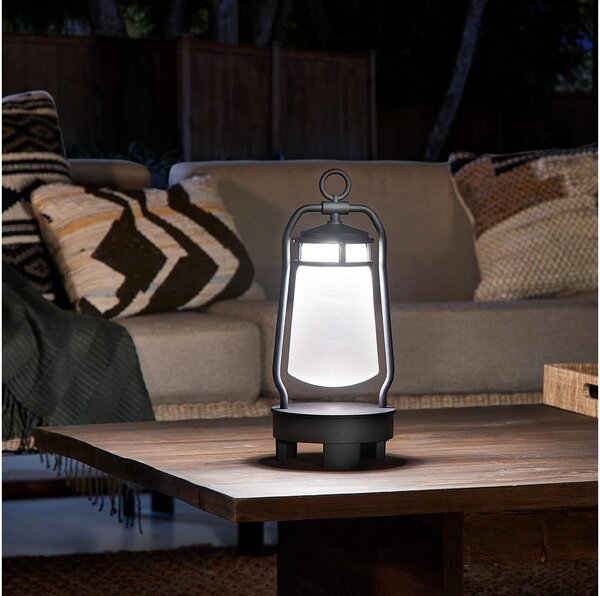 Elstead KL-LYNDON-BT-B-BK - LED Vonkajšia lampa s reproduktorom LED/3W/230V IP44