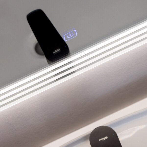 Brilagi - LED Kúpeľňové zrkadlo MELZO LED/28W/230V 60x80 cm IP44 CRI 90 stm. + CCT