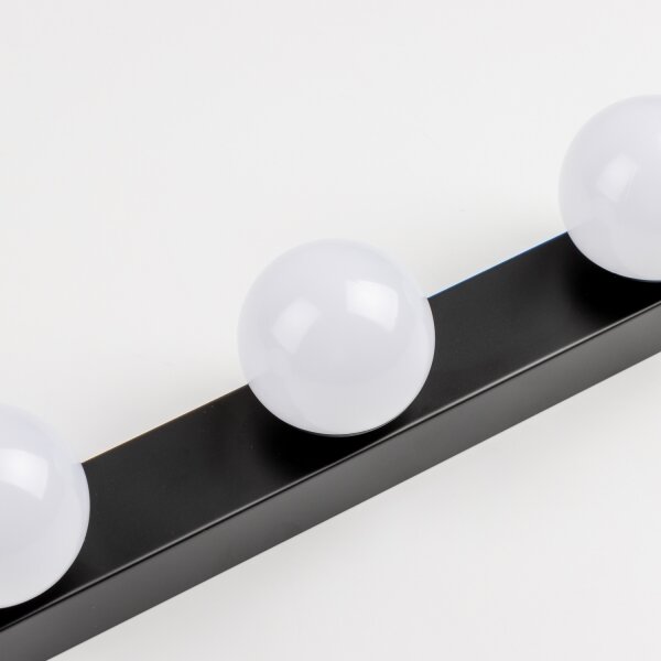 Brilagi - LED osvetlenie kúpeľňového zrkadla HOLLYWOOD 3xLED/3W/230V IP44 čierna