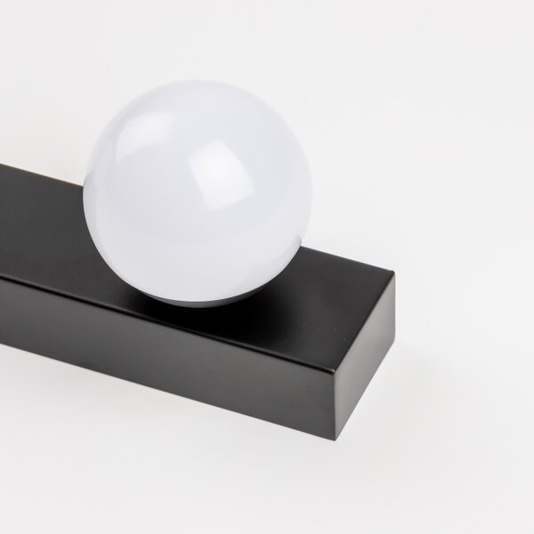 Brilagi - LED osvetlenie kúpeľňového zrkadla HOLLYWOOD 3xLED/3W/230V IP44 čierna