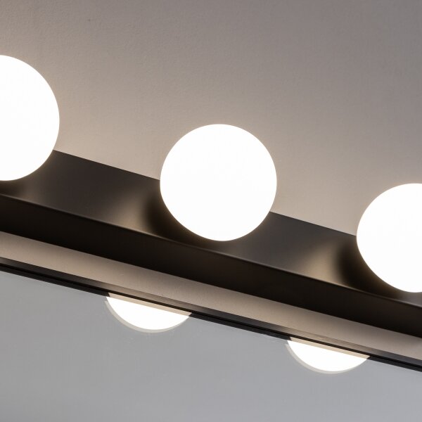 Brilagi - LED osvetlenie kúpeľňového zrkadla HOLLYWOOD 3xLED/3W/230V IP44 čierna