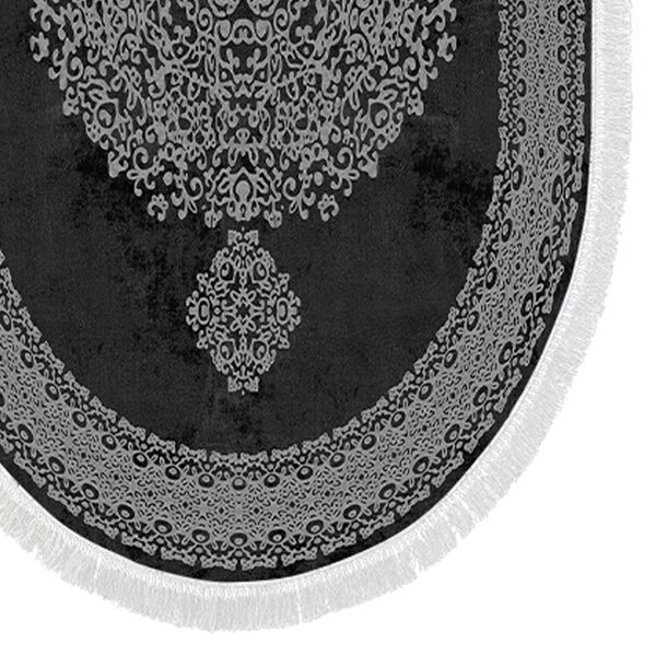 L'essentiel Súprava 2 kusov kúpeľňových predložiek Orient Ornamental Black čierna
