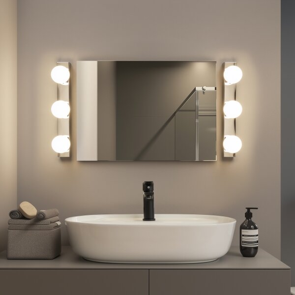 Brilagi - LED kúpeľňové osvetlenie zrkadla HOLLYWOOD 3xLED/3W/230V IP44 chróm