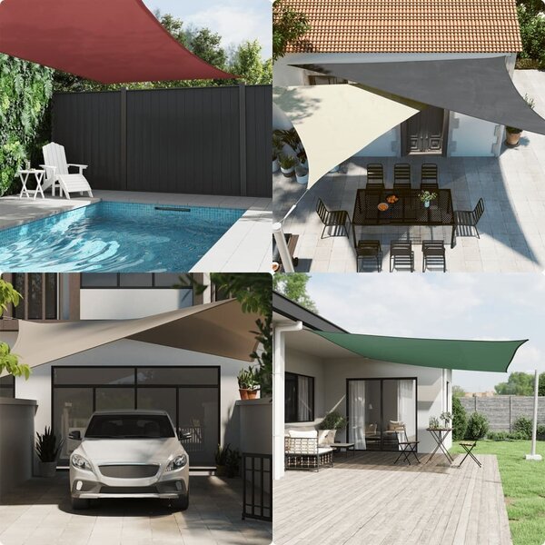 Maison Exclusive - Slnečná plachta Oxford tkanina Štvorcová 4,5x4,5 m Hnedá