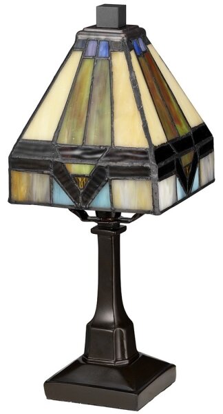 Elstead QZ-HOLMES-TL - Stolová lampa Tiffany HOLMES 1xE14/25W/230V
