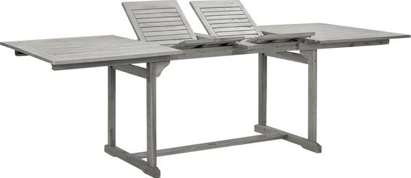 Maison Exclusive – Záhradný jedálenský stôl (160–240) x 100 x 75 cm z masívneho akátového dreva