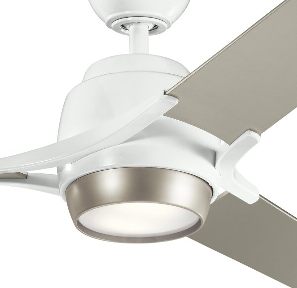 Kichler KLF-ZEUS-60-WHT-LED Stmievateľný stropný ventilátor ZEUS LED/10W/230V +DO