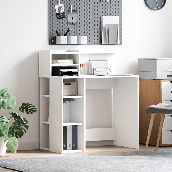 Maison Exclusive – písací stôl, biela drevotrieska, 90 x 48 x 101,5 cm