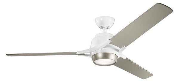 Kichler KLF-ZEUS-60-WHT-LED Stmievateľný stropný ventilátor ZEUS LED/10W/230V +DO