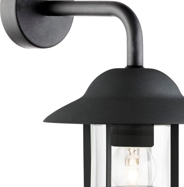 Searchlight 3291BK - Vonkajšie nástenné svietidlo TORONTO 1xE27/40W/230V IP44