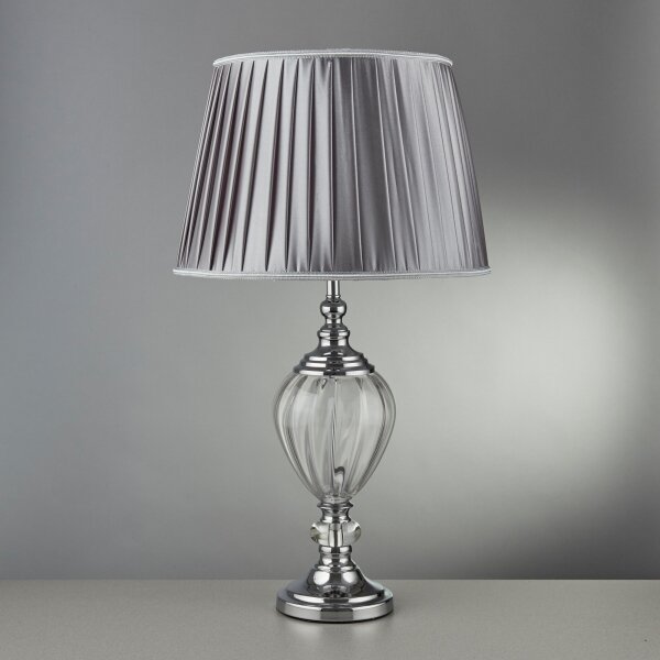 Searchlight EU3721CL - Stolná lampa GREYSON 1xE27/60W/230V