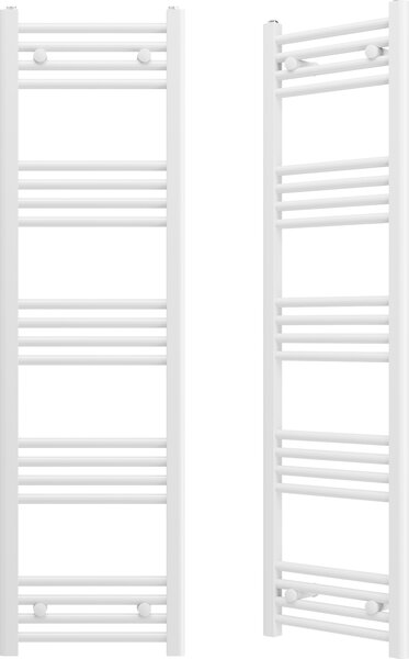 Granitan | Kúpeľňový radiátor Breno - 40x140 cm - biely - moderný dizajn - ohrievač uterákov