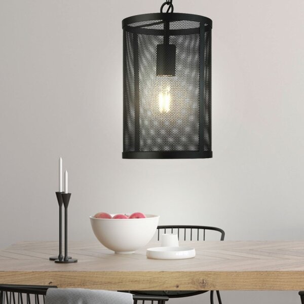 Searchlight 2481BK - Luster na reťazi FISHNET 1xE27/60W/230V čierna