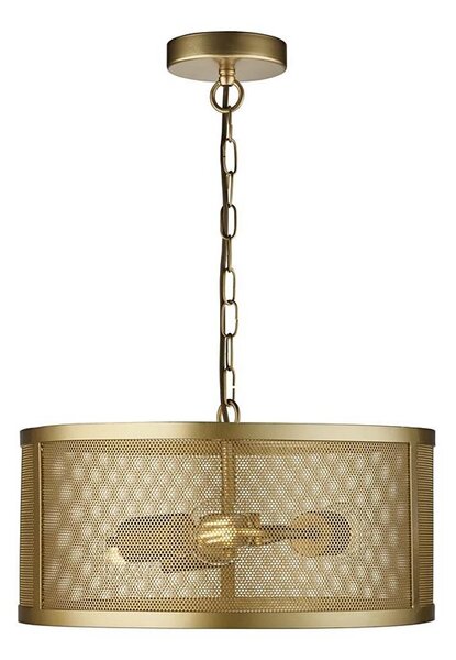 Searchlight 12483-3GO - Luster na reťazi FISHNET 3xE27/60W/230V zlatá