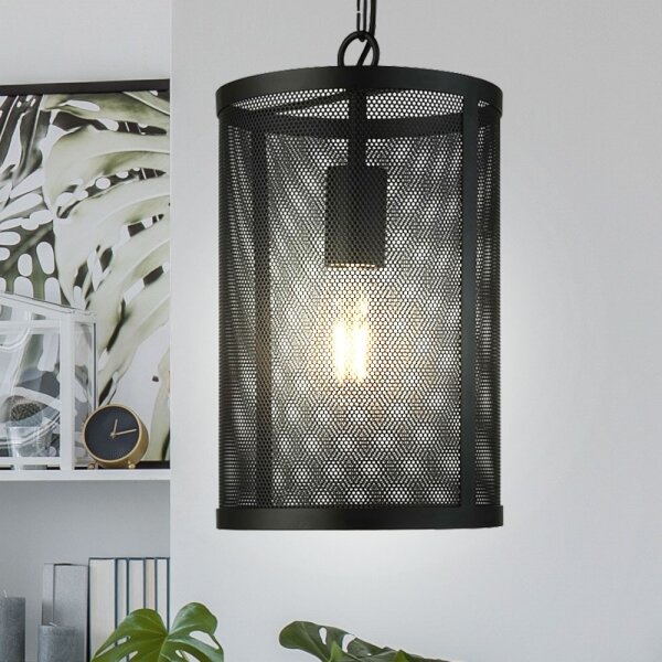 Searchlight 2481BK - Luster na reťazi FISHNET 1xE27/60W/230V čierna