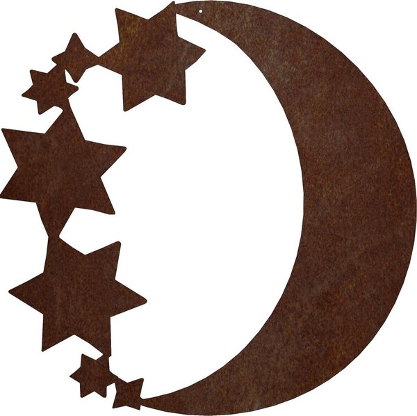 CORGARDEN Záhradná dekorácia mesiac 50 x 50 cm, corten CORGARDEN 1068