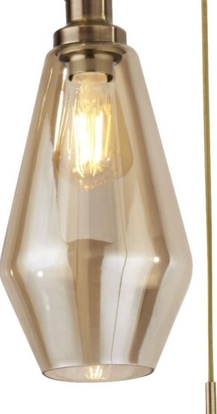Searchlight 5423-3AB - Luster na lanku MIA 3xE27/60W/230V mosadz