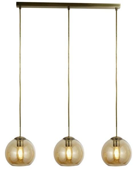 Searchlight 1623-3AM - Luster na lanku PENDANT 3xE27/40W/230V zlatá