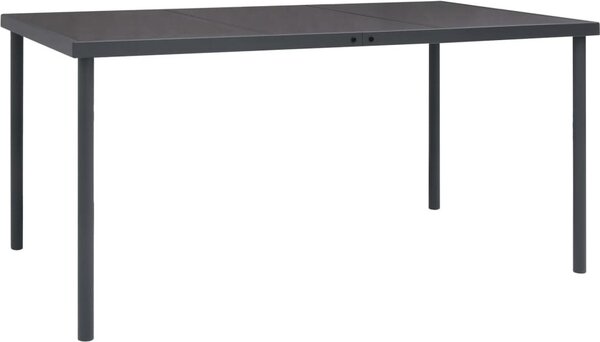 Maison Exclusive – Vonkají jedálenský stôl, antracit, 150 x 90 x 74 cm, oce