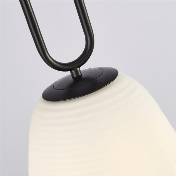 Searchlight 43581-1BK - Luster na lanku ELIXIR 1xE27/60W/230V biela