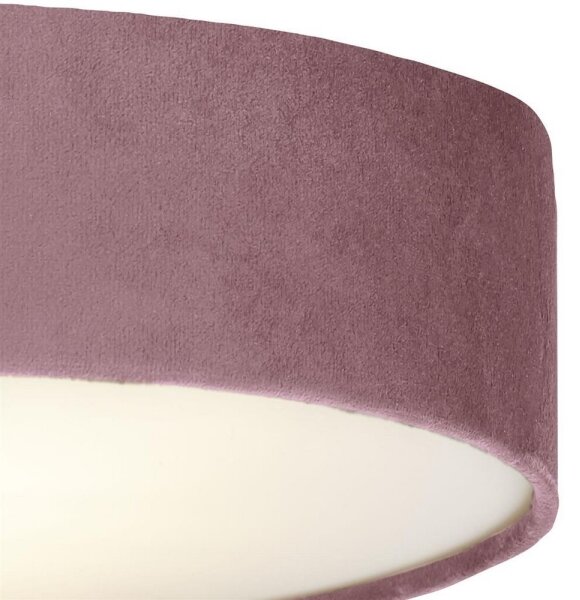 Searchlight 23298-2PI - Stropné svietidlo DRUM PLEAT 2xE27/15W/230V ružová