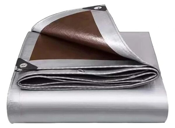 Krycia plachta hnedo strieborná 3x5m 210g m2 | jaks