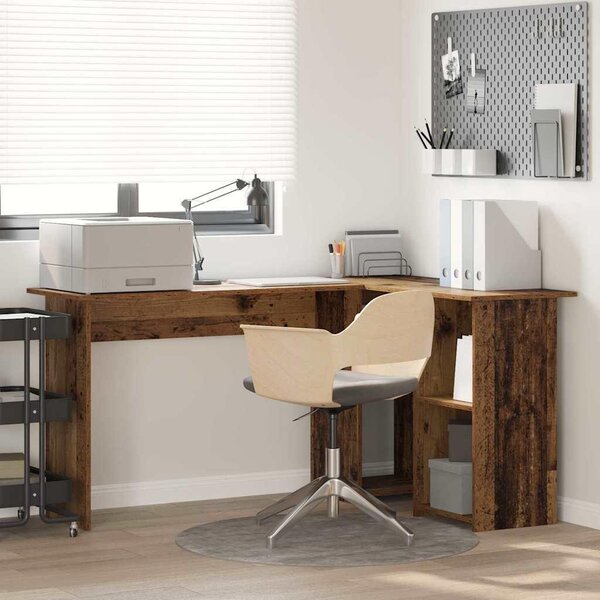 Maison Exclusive – Písací stôl z recyklovaného dreva, 142 x 102 x 73 cm, drevotrieska