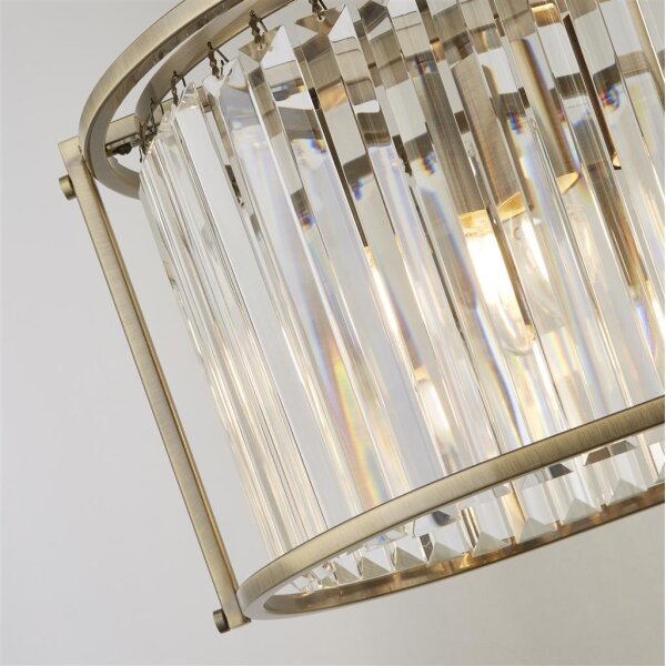 Searchlight 8095-5AB - Luster na reťazi VICTORIA 5xE27/60W/230V mosadz