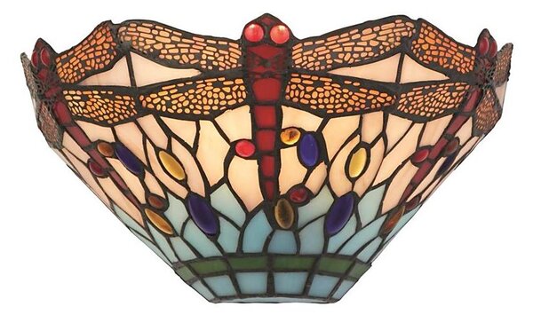 Searchlight 1283-17 - Tiffany nástenné svietidlo DRAGONFLY 1xE14/60W/230V
