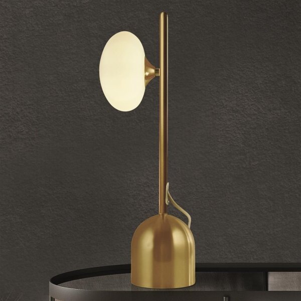 Searchlight EU94040-1GO - Stolná lampa PEBBLE 1xG9/7W/230V zlatá