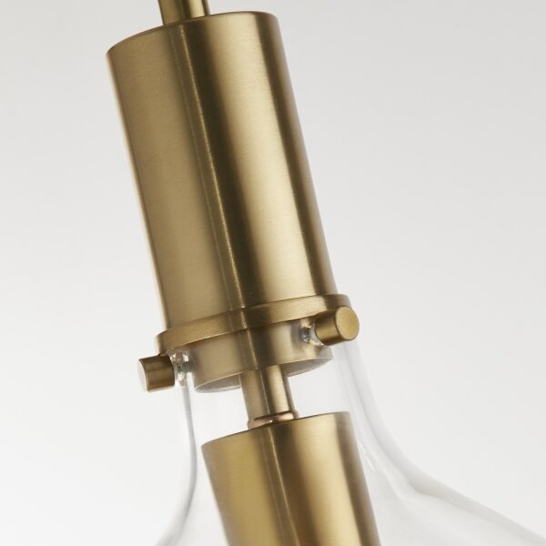 Searchlight 31031-1PB - Luster na lanku MARGARITA 1xE27/60W/230V mosadz