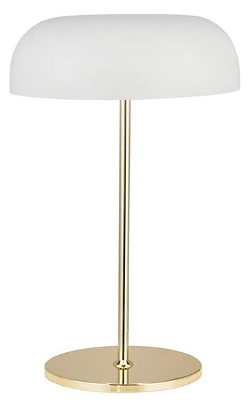 Searchlight EU60707WH - Stolná lampa HANOVER 2xE14/7W/230V biela/zlatá