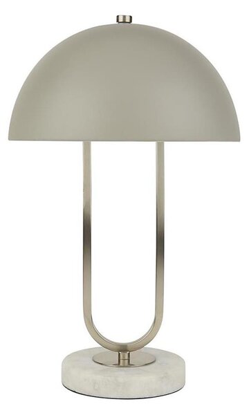 Searchlight EU60949GY - Stolná lampa DOME 1xG9/7W/230V strieborná