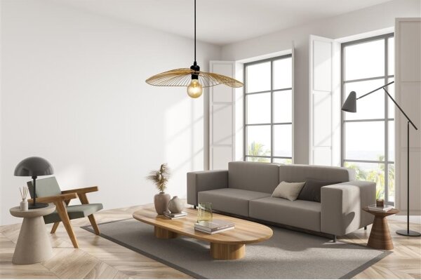 Searchlight 88550GO - Luster na lanku WAVE 1xE27/60W/230V zlatá