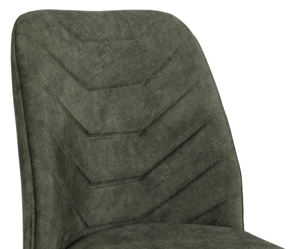 Kalune Design Súprava 4 ks jedálenských stoličiek Dallas olivovo zelená/orech