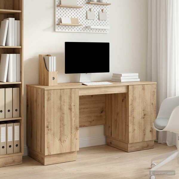 Maison Exclusive – Písací stôl Artisan z dubového drevotrieskového materiálu, 142,5 x 50 x 75 cm