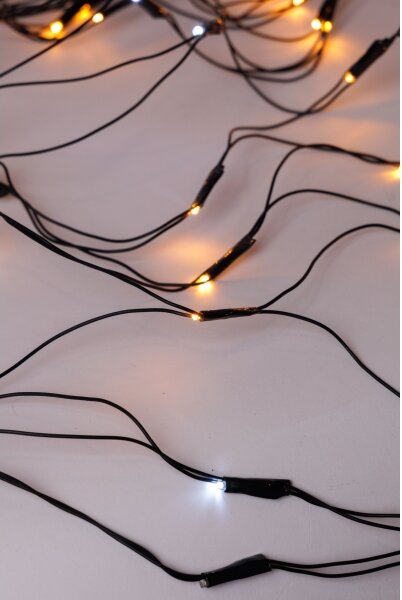 LED vonkajší záves NET 240xLED/7,2W/230V 1,5x2 m IP44 teplá biela