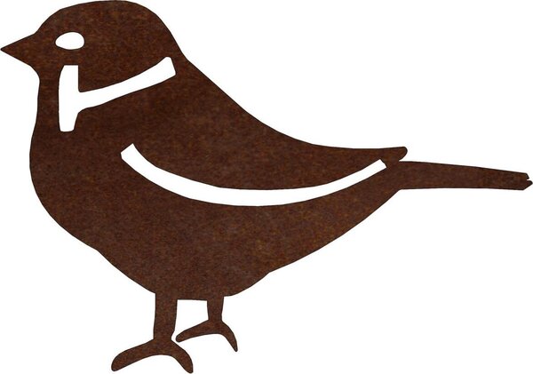 CORGARDEN Záhradná dekorácia vrabec 3, 15 x 10 cm, corten CORGARDEN 1059