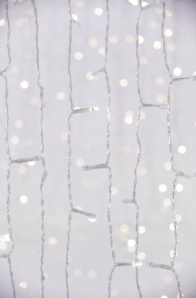 LED vonkajší záves CURTAIN 480xLED/8,4W/230V 3x3 m IP44 studená biela