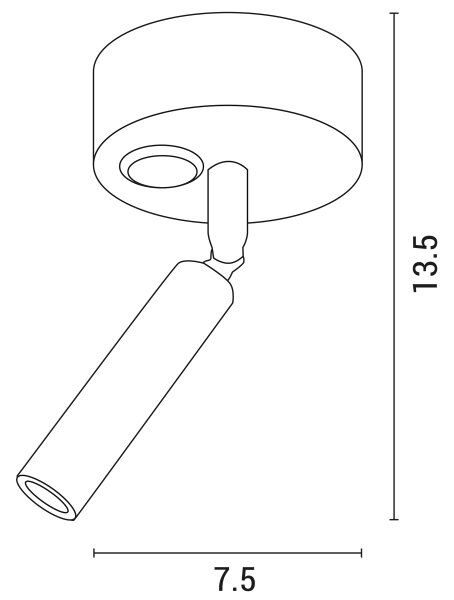 LED Nástenné bodové svietidlo ARISTON LED/3W/230V 3000K biela